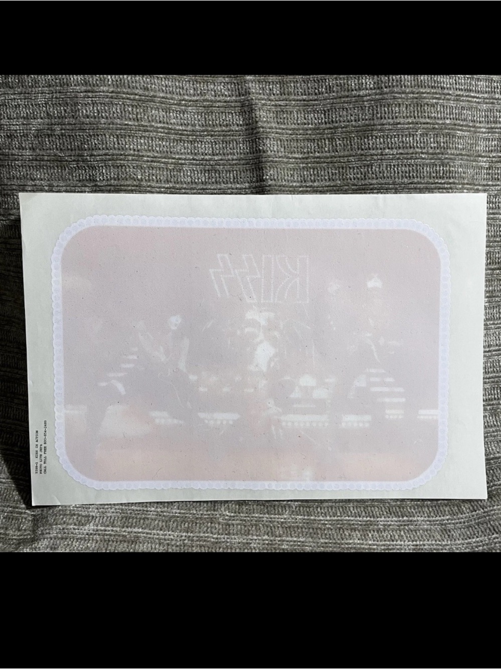 Vintage 70s Kiss Live Shot iron on transfer Kiss In Action Rock Band New